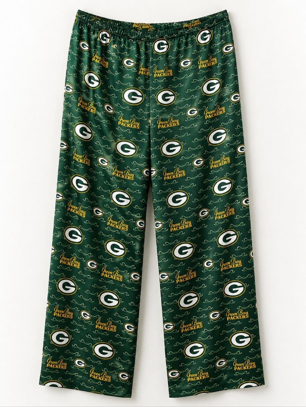 Womens Green Logo Pajama Pants